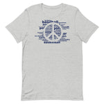 Peace, Love, Sports Unisex T-Shirt